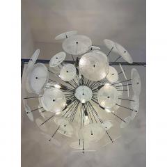  SimoEng Contemporary Chromed Sputnik Chandelier With Venied White  - 4207500