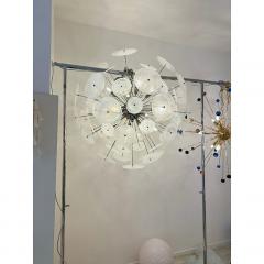  SimoEng Contemporary Chromed Sputnik Chandelier With Venied White  - 4207501