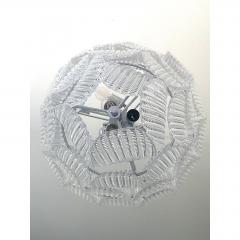 SimoEng Contemporary Diamanted Trasparent Petals Murano Glass Chandelier by Simoeng - 4718622