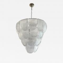  SimoEng Contemporary Diamanted Trasparent Petals Murano Glass Chandelier by Simoeng - 4719043