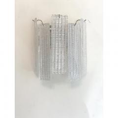  SimoEng Contemporary Diamond Strips Listelli Murano Glass Wall Sconce - 3623173