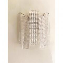  SimoEng Contemporary Diamond Strips Listelli Murano Glass Wall Sconce - 3623177