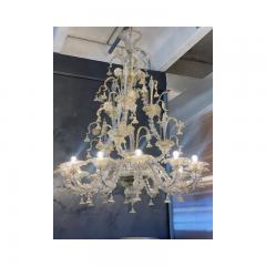  SimoEng Contemporary Floral Venetian Ca Rezzonico Gold Murano Glass Chandelier - 3232951