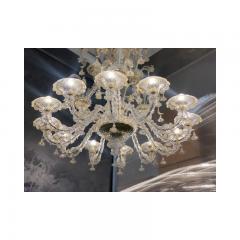  SimoEng Contemporary Floral Venetian Ca Rezzonico Gold Murano Glass Chandelier - 3232954