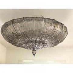  SimoEng Contemporary Fume Brindle Murano Glass Flush Mount in Venini Style - 3867696