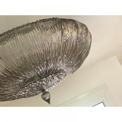  SimoEng Contemporary Fume Brindle Murano Glass Flush Mount in Venini Style - 3867698