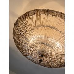  SimoEng Contemporary Fume Brindle Murano Glass Flush Mount in Venini Style - 3867700
