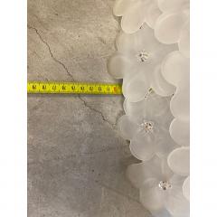  SimoEng Contemporary Gold Flowers Murano Glass Flush Mount - 3366874