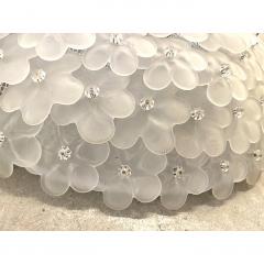  SimoEng Contemporary Gold Flowers Murano Glass Flush Mount - 3366876