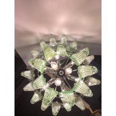  SimoEng Contemporary Green Palmette Murano Glass Belt Chandelier - 3968390