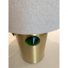  SimoEng Contemporary Green Studs Murano Glass Table Lamp - 3612370