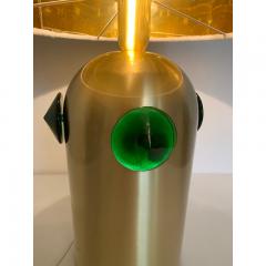  SimoEng Contemporary Green Studs Murano Glass Table Lamp - 3612374