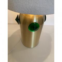  SimoEng Contemporary Green Studs Murano Glass Table Lamp - 3612376