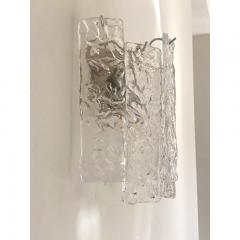  SimoEng Contemporary Hammered Strips Listelli Murano Glass Wall Sconce - 3623186