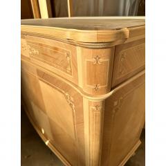  SimoEng Contemporary Italian Natural Walnut Sideboard With Cherry Inlays - 4025646