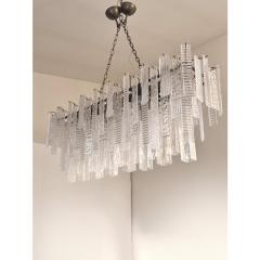  SimoEng Contemporary Italian Rectangular Strip Listelli Murano Chandelier by Simoeng - 4460545