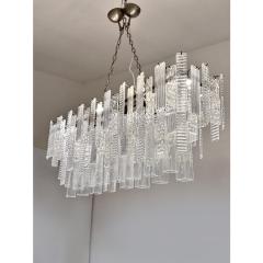  SimoEng Contemporary Italian Rectangular Strip Listelli Murano Chandelier by Simoeng - 4460548