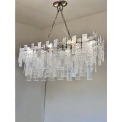  SimoEng Contemporary Italian Rectangular Strip Listelli Murano Chandelier by Simoeng - 4460549