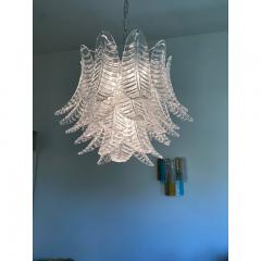  SimoEng Contemporary Italian Transparent Felci Murano Glass Chandelier - 3677488