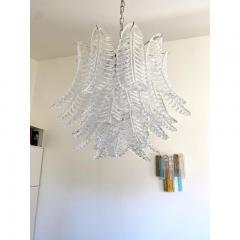  SimoEng Contemporary Italian Transparent Felci Murano Glass Chandelier - 3677489