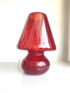  SimoEng Contemporary Lamp in Red Murano Glass Ballotton  - 2639230