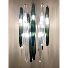  SimoEng Contemporary Luxury Italian Green Swords Murano Glass Cascade by Simoeng - 4718564