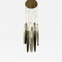  SimoEng Contemporary Luxury Italian Green Swords Murano Glass Cascade by Simoeng - 4719025