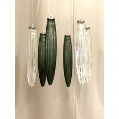  SimoEng Contemporary Luxury Italian Green Swords Murano Glass Little Cascade - 4718565