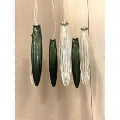  SimoEng Contemporary Luxury Italian Green Swords Murano Glass Little Cascade - 4718567
