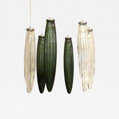  SimoEng Contemporary Luxury Italian Green Swords Murano Glass Little Cascade - 4719027