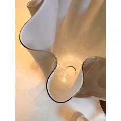  SimoEng Contemporary Milky Beige Murano Style Glass Table Lamp - 4086711