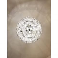  SimoEng Contemporary Modern Clear Petals Murano Style Glass Chandelier - 4086690