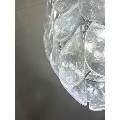  SimoEng Contemporary Modern Clear Petals Murano Style Glass Chandelier - 4086692