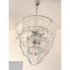  SimoEng Contemporary Modern Clear Petals Murano Style Glass Chandelier - 4086694