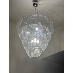  SimoEng Contemporary Modern Clear Petals Murano Style Glass Chandelier - 4086805