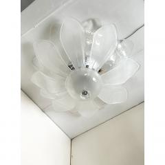  SimoEng Contemporary Modern Flower Murano Style Glass Flush Mount - 4086817