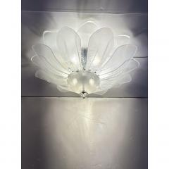  SimoEng Contemporary Modern Flower Murano Style Glass Flush Mount - 4086819