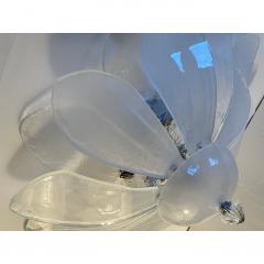  SimoEng Contemporary Modern Flower Murano Style Glass Flush Mount - 4086822