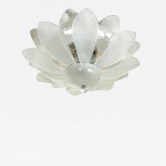  SimoEng Contemporary Modern Flower Murano Style Glass Flush Mount - 4087429