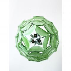  SimoEng Contemporary Modern Green Petals Murano Glass Chandelier by Simoeng - 4718635