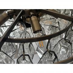  SimoEng Contemporary Modern Grey Poliedri Murano Glass Flush Mount by Simoeng - 4718574