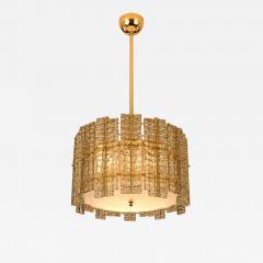  SimoEng Contemporary Modern Italian Fum Tropical Murano Glass Gold Chandelier - 4759345