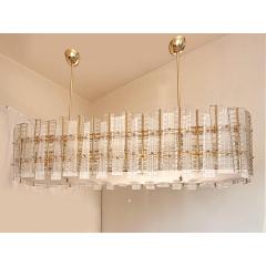  SimoEng Contemporary Modern Italian Tropical Murano Glass Gold Chandelier by Simoeng - 4566901