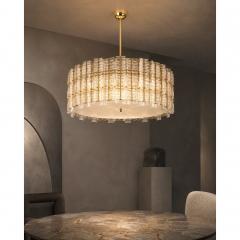  SimoEng Contemporary Modern Italian Tropical Murano Glass Gold Round Chandelier - 4718319