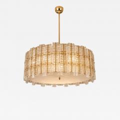  SimoEng Contemporary Modern Italian Tropical Murano Glass Gold Round Chandelier - 4759343