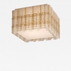  SimoEng Contemporary Modern Italian Tropical Murano Glass Square Flush Mount - 4718404