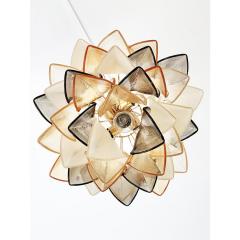  SimoEng Contemporary Modern Multicolor Amber Rondini Murano Chandelier by Simoeng - 4460593