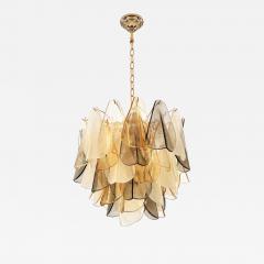  SimoEng Contemporary Modern Multicolor Amber Rondini Murano Chandelier by Simoeng - 4460865