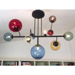  SimoEng Contemporary Multicolor Spheres Murano Glass Sputnik Chandelier by Simoeng - 4302735