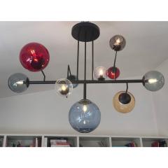  SimoEng Contemporary Multicolor Spheres Murano Glass Sputnik Chandelier by Simoeng - 4302739